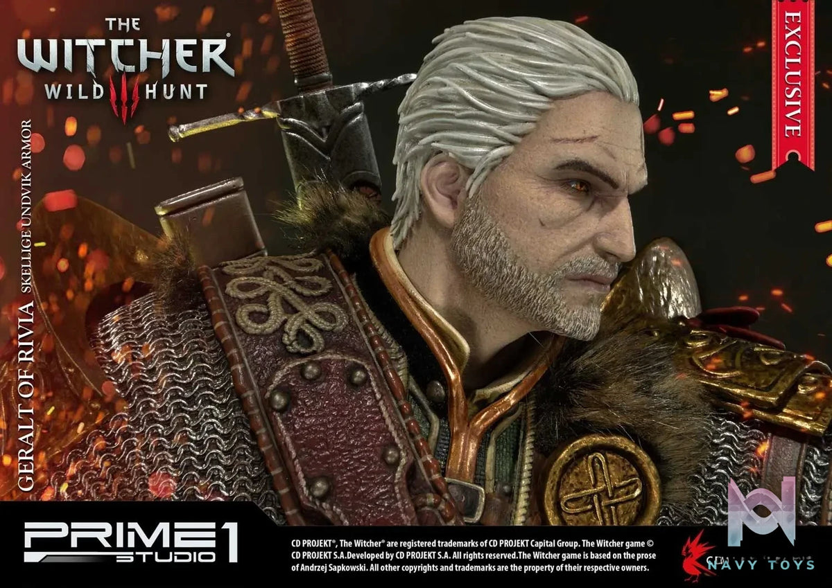 Prime 1 Studio – Premium Masterline The Witcher 3: Wild Hunt Geralt of Rivia Skellige Undvik Armor PMW3-07 PMW3-07EX (Licensed)