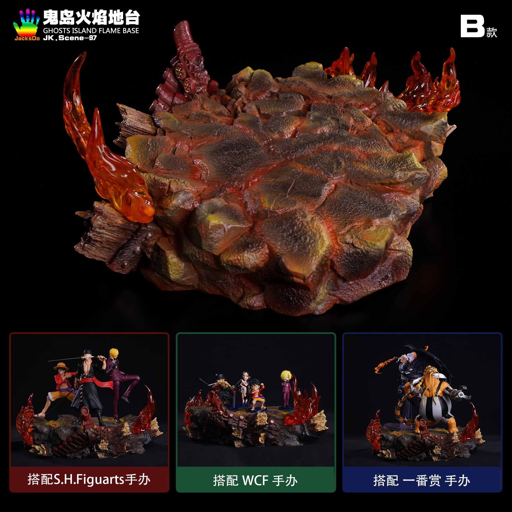 Ghosts Island Flame Base - One Piece - Jacksdo