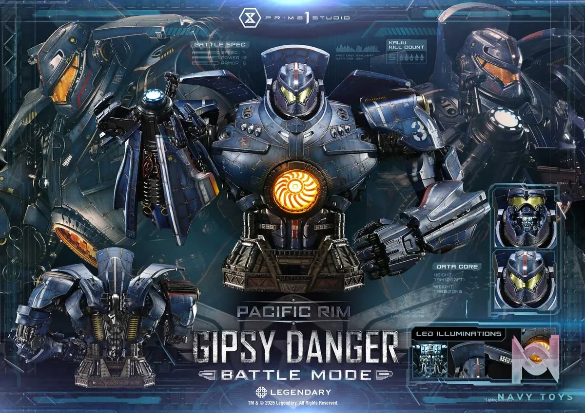 Prime 1 Studio – Life Size Bust Pacific Rim (Film) Gipsy Danger Battle Mode LSPACRIM-02 (Licensed)