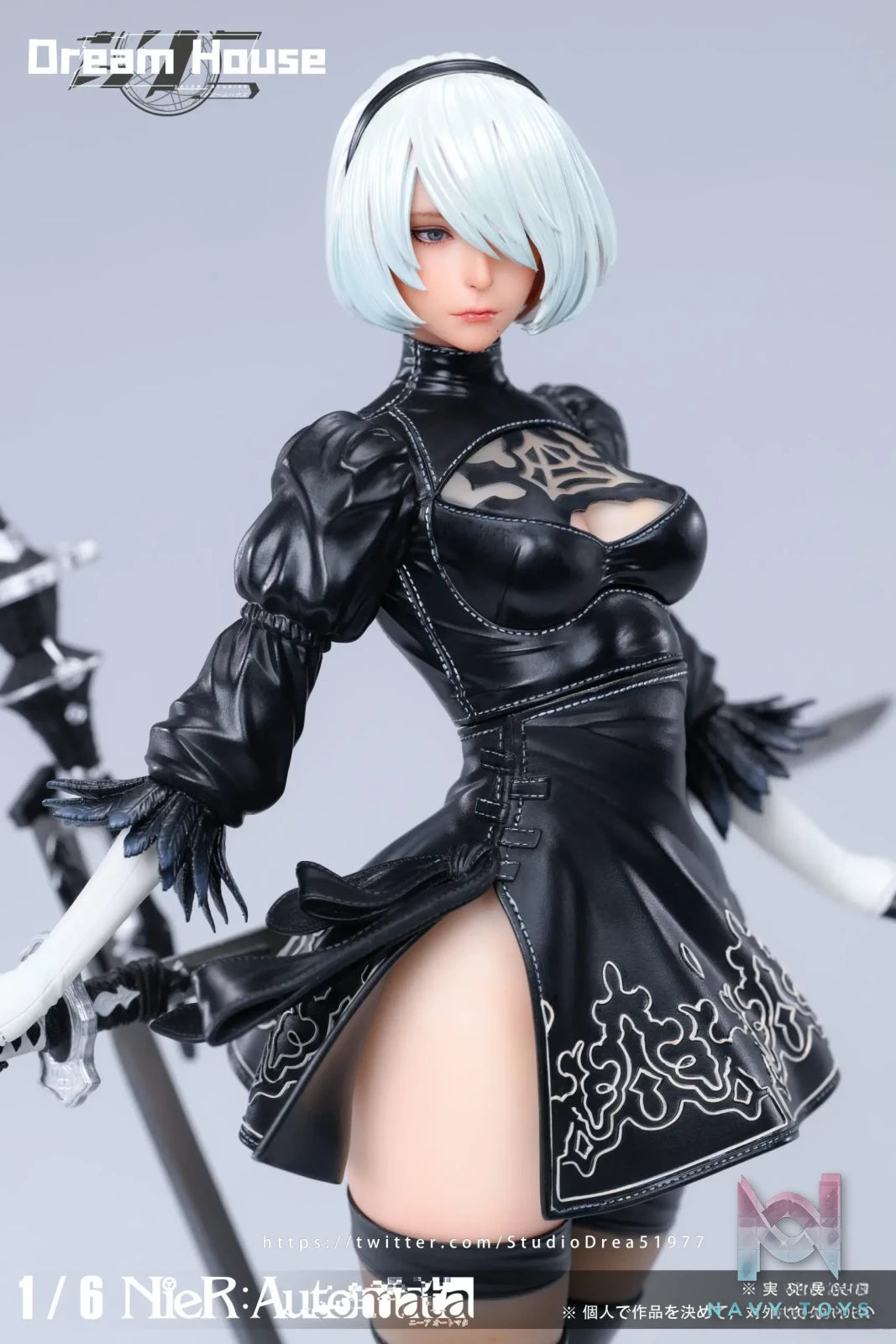 Dream House Studio – NieR Automata 2B 1/6 scale painted finished product