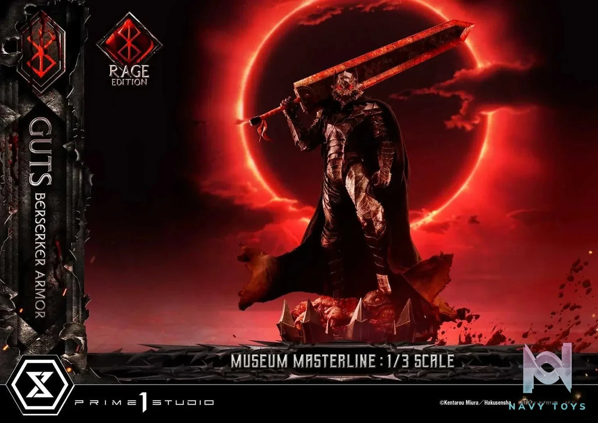 Armor Rage Edition MMBR-03 MMBR-03DX MMBR-03DXS (Licensed) - Museum Masterline Berserk Guts, Berserker - Prime 1 Studio resin statue Navy Toys anime figure