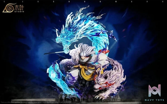 Konoha Studio - Inuyasha Light Carving Series 001 Sesshomaru resin statue Navy Toys anime figure