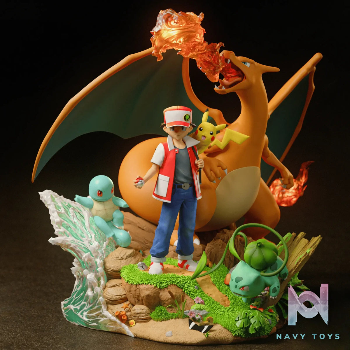 Black Swan Collectibles – Pokémon Ash Diorama & Red Diorama