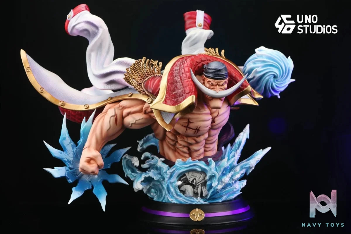 UNO Studio - One Piece Whitebeard Desk Figure Bust resin statue Navy Toys anime figure