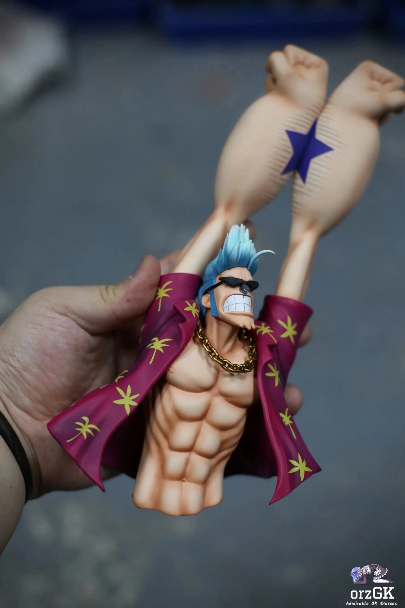 SPADES K Studio - One Piece Straw Hat Pirates Series Franky resin statue Navy Toys anime figure