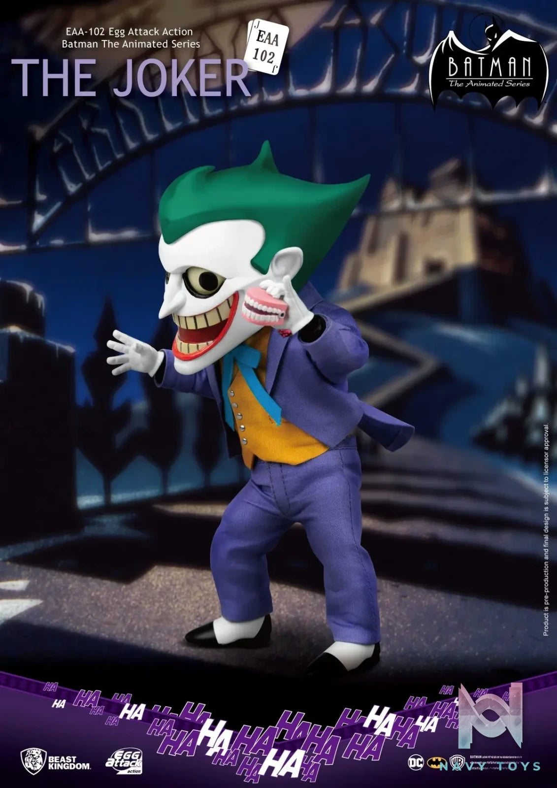 Beast Kingdom – EAA-102 Batman The Animated Series THE JOKER Action Figure (Licensed)