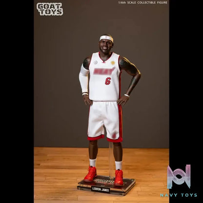 Goat Toys Studio – NBA 1/6 LeBron James 13 Heat Championship Set