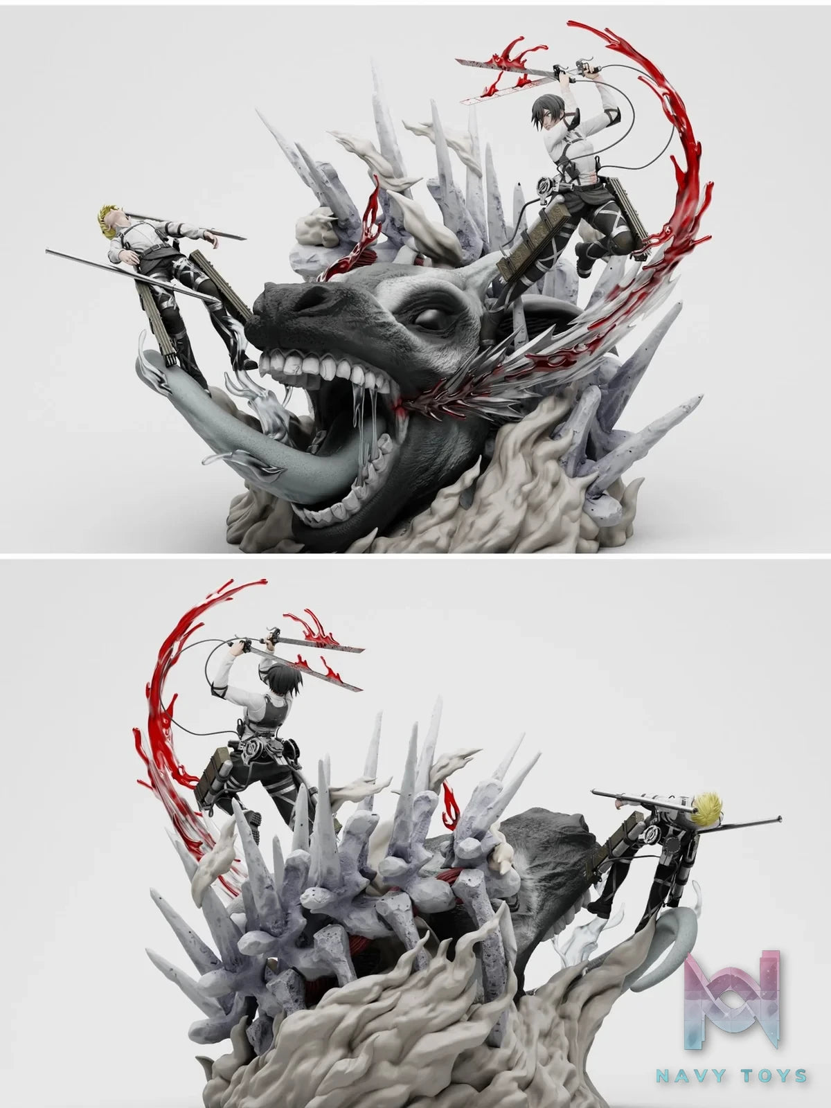 Mikasa & Armin - Attack On Titan - Chikara Studio resin statue Chikara Studio anime figure