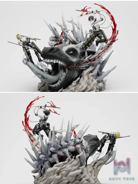 Mikasa & Armin - Attack On Titan - Chikara Studio resin statue Chikara Studio anime figure