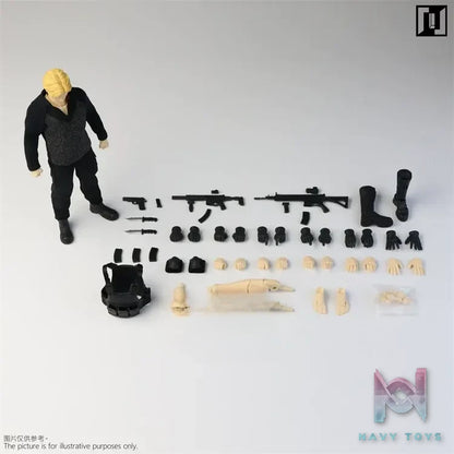 Mirrfig – MF002 Male Body 1/12 X Accessory Set (Licensed)