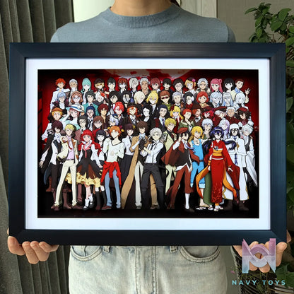 KALA HOME Studio – Bungo Stray Dogs Multiple Characters #04 3D Decorative Painting Bungo Stray Dogs