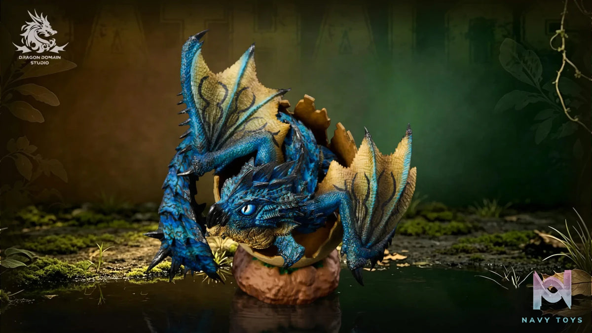 Dragon Realm Studio – Newborn Egg Series Rathalos X Rathian Family Set Monster Hunter