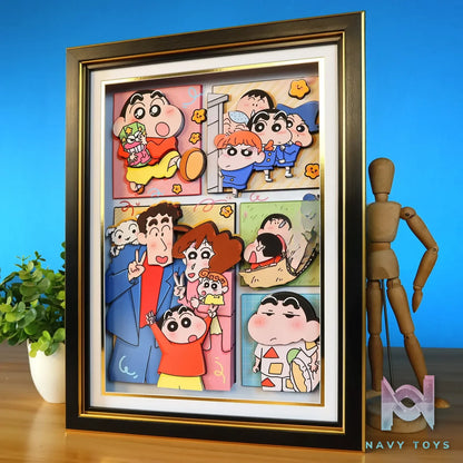 KALA HOME Studio – Crayon Shin-chan Multiple Characters #08 3D Decorative Painting Crayon Shin-chan