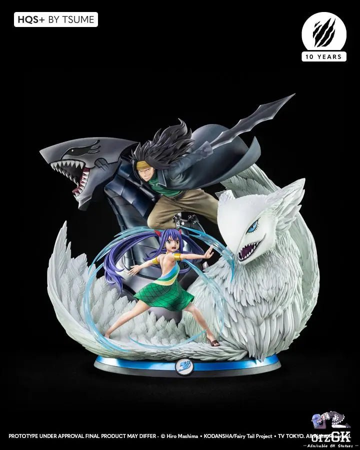 Tsume Studio - Fairy Tail HQS Gajeel & Wendy Limited Statue (Licensed) resin statue Navy Toys anime figure