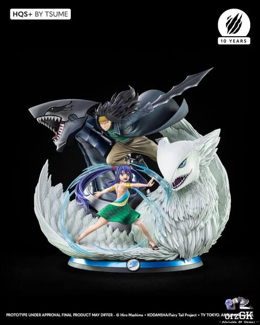 Tsume Studio - Fairy Tail HQS Gajeel & Wendy Limited Statue (Licensed) resin statue Navy Toys anime figure