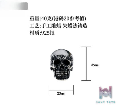 Raven Studio (silver jewelry) – Original Exclusive Design RS Skull Ring Original