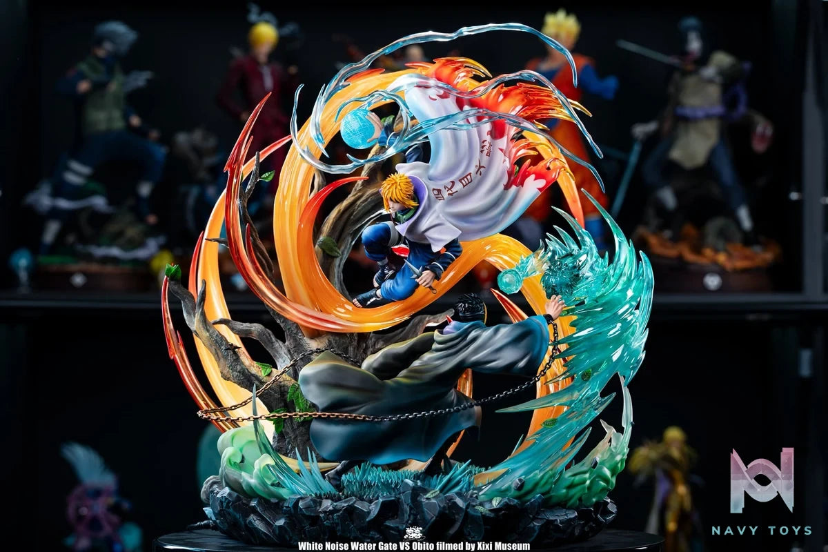 White Noise Studio - Minato vs Obito - Naruto resin statue white noise anime figure