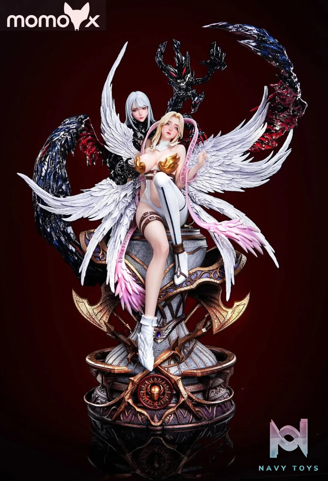 Angewomon & Devimon resin statue MOMOX Studio anime figure