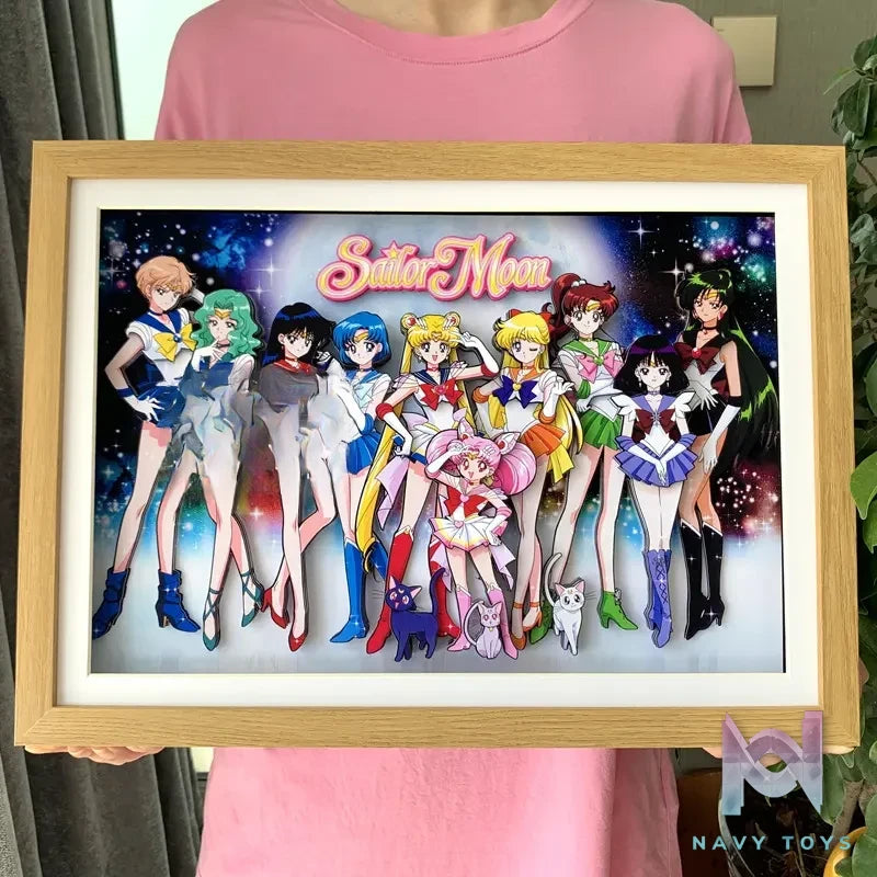 KALA HOME Studio – Sailor Moon Multiple Characters #01 3D Decorative Painting Sailor Moon