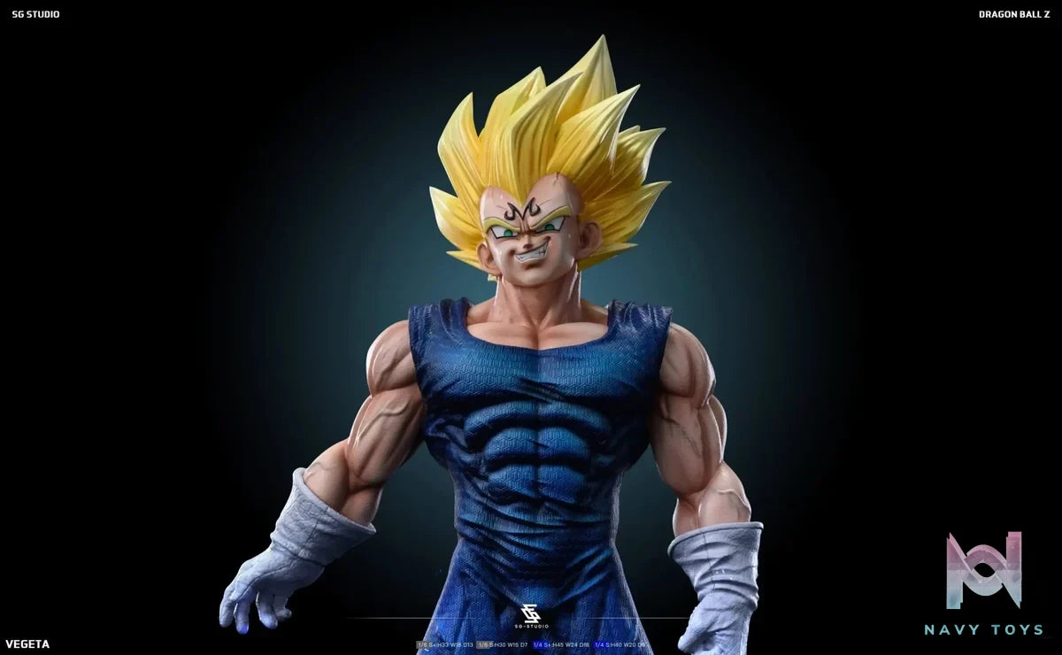Sg Studio - Dragon Ball Majin Vegeta resin statue Navy Toys anime figure