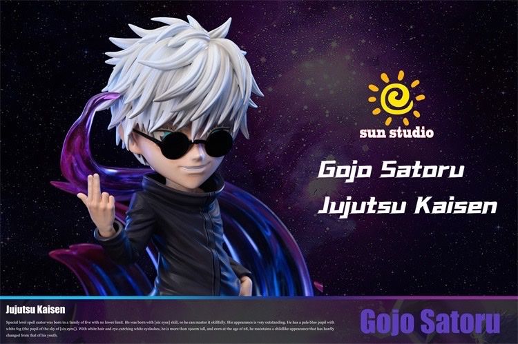 Gojo Satoru resin statue sun studio anime figure