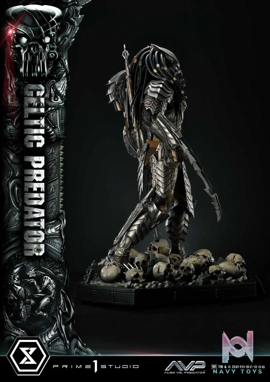Prime 1 Studio Museum Masterline Alien vs. Predator Celtic Predator MMPR-05 MMPR-05S