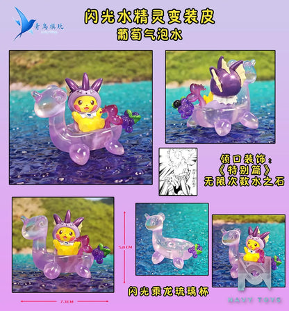 Qing Niao Studio – Plain Glitter Eevee Family Pikachu Costume Set, Arcanine Costume Set Pokémon