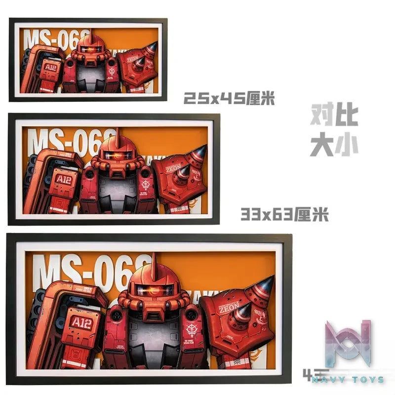 KALA HOME Studio – Zaku 3D Decorative Painting Gundam