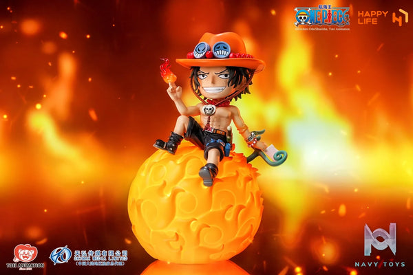 HAPPY LIFE Studio – One Piece Devil Fruit Series: Ace Voice-Activated Night Light (Licensed)