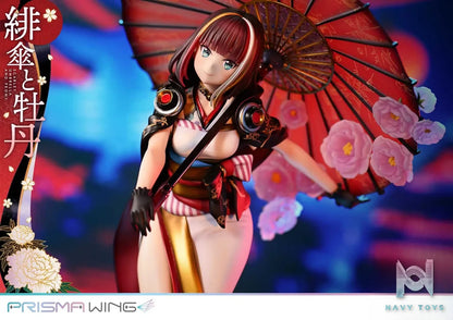 Prime 1 Studio & PRISMA WING Collection – fuzichoco original Illustration Scarlet Umbrella and Peony 1/7 Scale Pre-Painted Figure PWFZCC-01P PWFZCC-01PDX (Licensed)