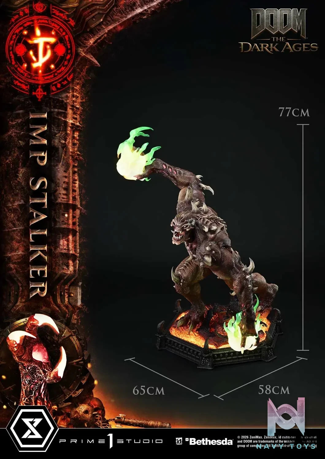 Prime 1 Studio – Ultimate Premium Masterline DOOM: The Dark Ages Imp Stalker UPMDOOM-02 UPMDOOM-02S (Licensed)