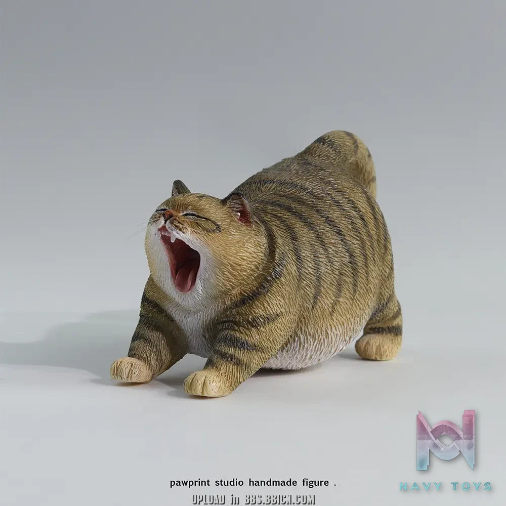 Pawprint Studio X Double One – 8cm Yawning Cat Figure (Licensed)