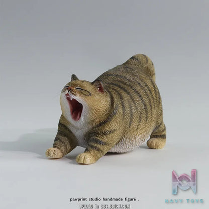 Pawprint Studio X Double One – 8cm Yawning Cat Figure (Licensed)
