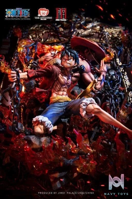 Luffy & Ace - One Piece - Jimei Palace resin statue jimei palace anime figure