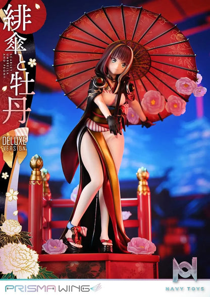 Prime 1 Studio & PRISMA WING Collection – fuzichoco original Illustration Scarlet Umbrella and Peony 1/7 Scale Pre-Painted Figure PWFZCC-01P PWFZCC-01PDX (Licensed)