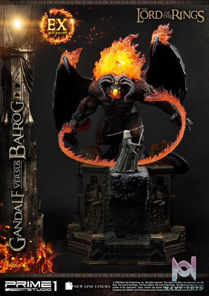 Prime 1 Studio – Premium Masterline The Lord of the Rings (Film) Gandalf Versus Balrog PMLOTR-02 PMLOTR-02EX (Licensed)