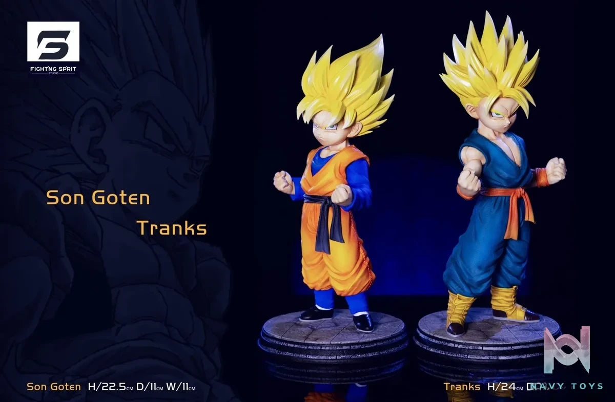 Fighting Sprit Studio - Dragon Ball Son Goten & Trunks resin statue Navy Toys anime figure