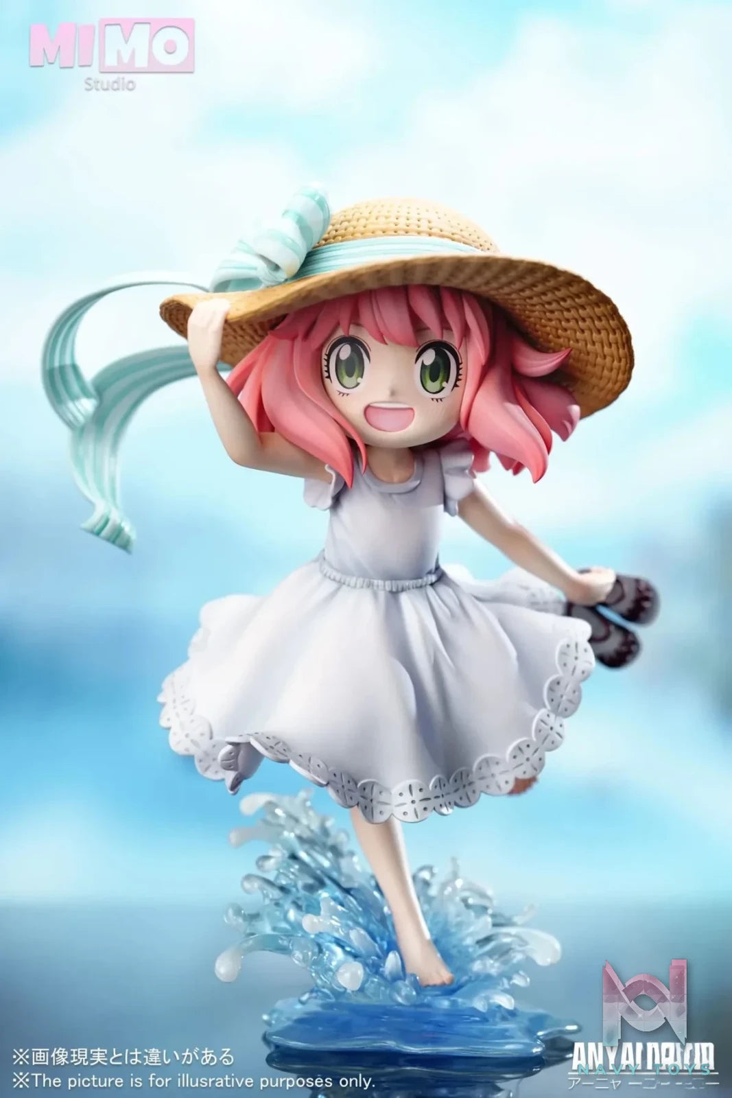 Mimo Studio - Spy x Family Dress Water - treading Anya Forger resin statue Navy Toys anime figure