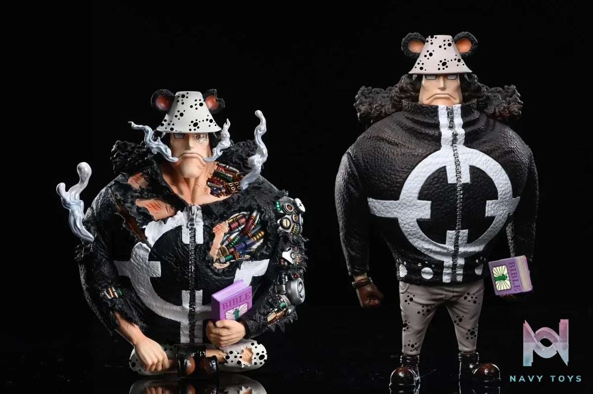 League Studio - One Piece Series Bartholomew Kuma (Battle Damaged Sitting Bear) resin statue Navy Toys anime figure