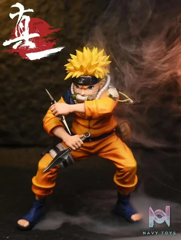ZHEN YI Studio - Naruto Childhood Series 1 Uzumaki Naruto resin statue Navy Toys anime figure