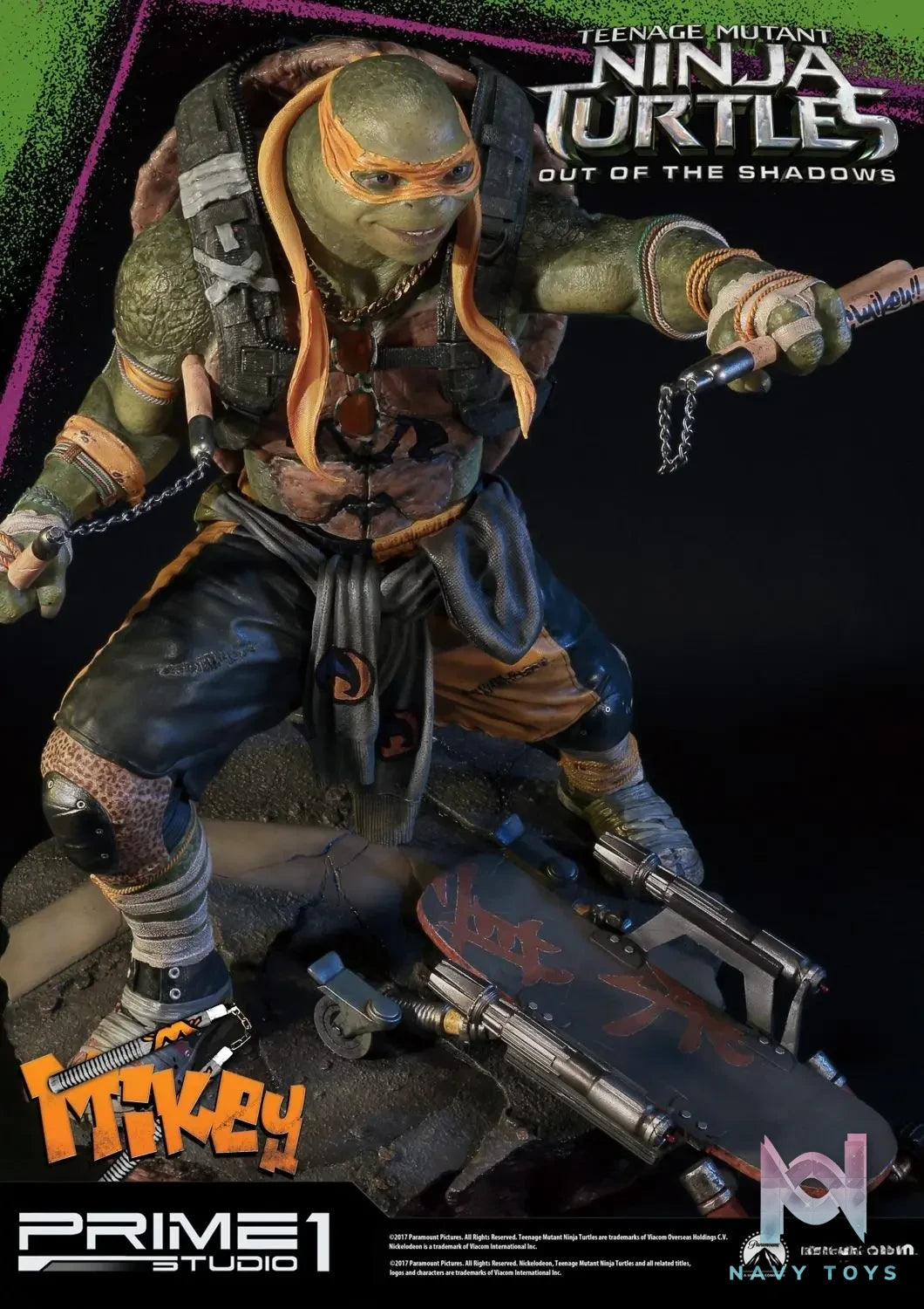 Prime 1 Studio – Premium Masterline Teenage Mutant Ninja Turtles: Out of the Shadows (Film) Michelangelo PMTMNT-06 (Licensed)