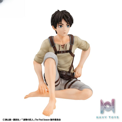 MegaHouse – G.E.M. Series Attack on Titan Palm Size Eren X Captain Levi Complete Figure (Licensed)