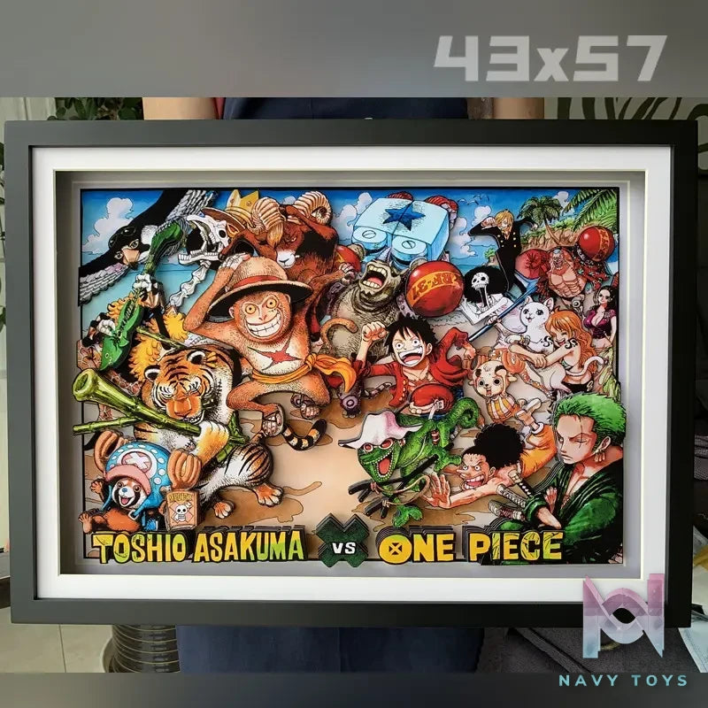 KALA HOME Studio – One Piece Multiple Characters #04 3D Decorative Painting One Piece
