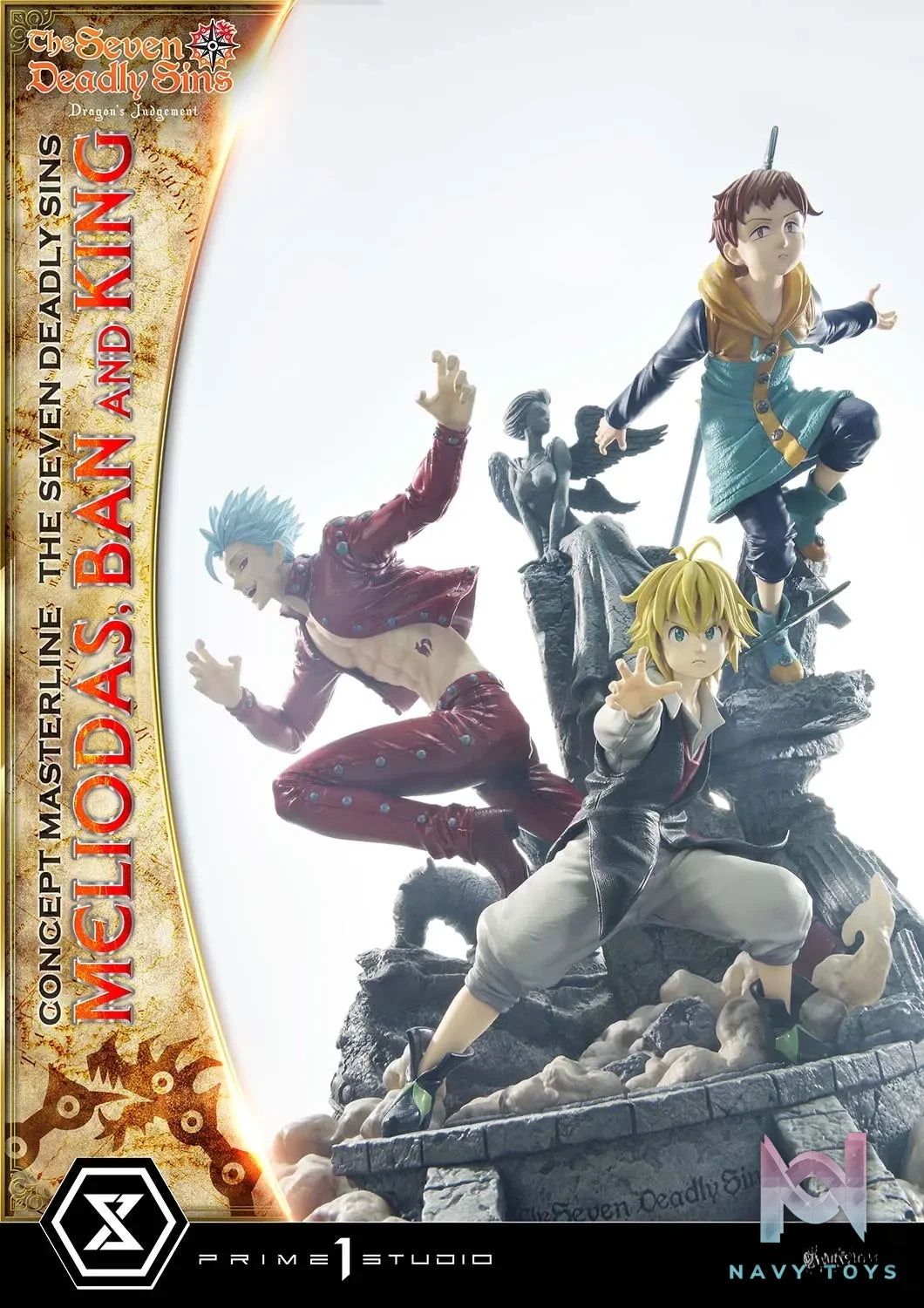 Prime 1 Studio – Concept Masterline The Seven Deadly Sins Meliodas, Ban and King CMNTZ-01 CMNTZ-01DXS (Licensed)