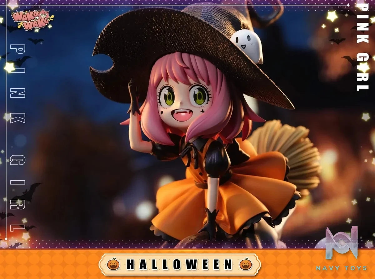 WakuWaku Studio - Spy x Family 2024 Halloween Anya Forger resin statue Navy Toys anime figure