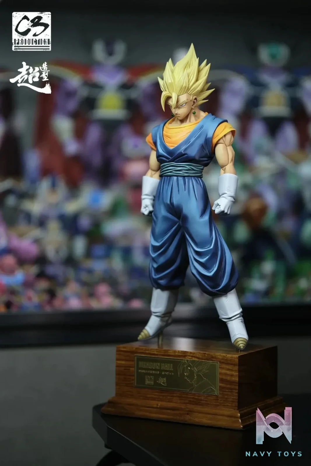 C3 Studio - Dragon Ball Combined Warrior's Energy Reserve Super Vegeta resin statue Navy Toys anime figure