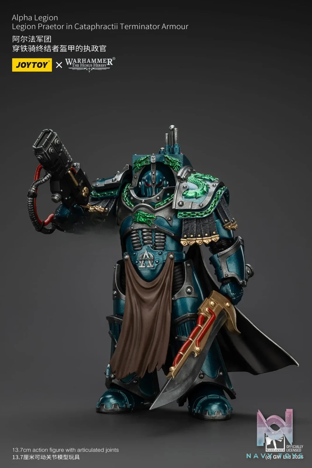 JOYTOY – Alpha Legion Legion Praetor in Cataphractii Terminator Armour JT01260 (Licensed)