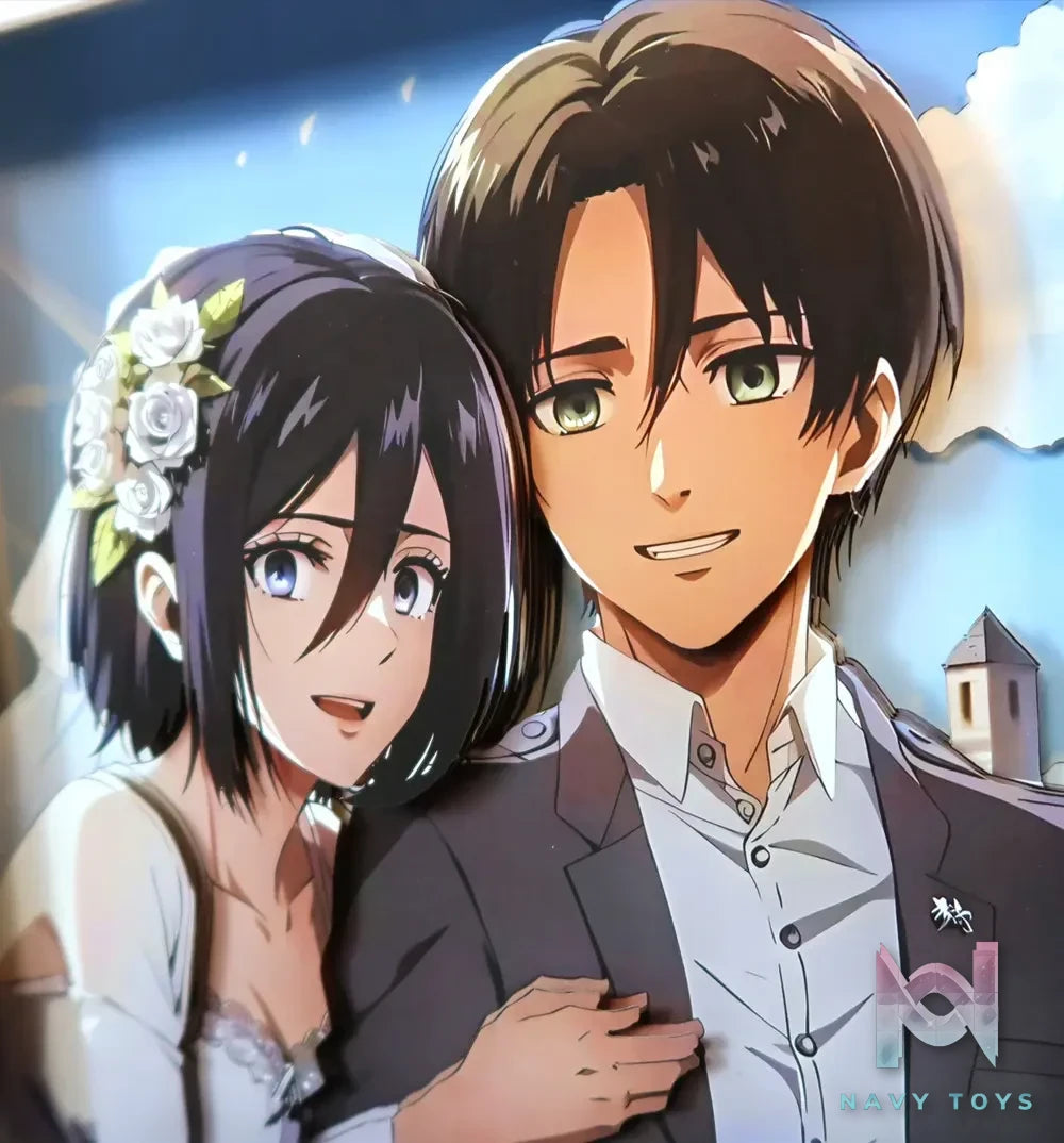 KALA HOME Studio – Eren X Mikasa Pre-wedding Photos 3D Decorative Painting Attack on Titan