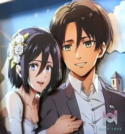 KALA HOME Studio – Eren X Mikasa Pre-wedding Photos 3D Decorative Painting Attack on Titan