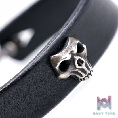 Raven Studio (silver jewelry) – Claw & Skull Leather Bracelet Original